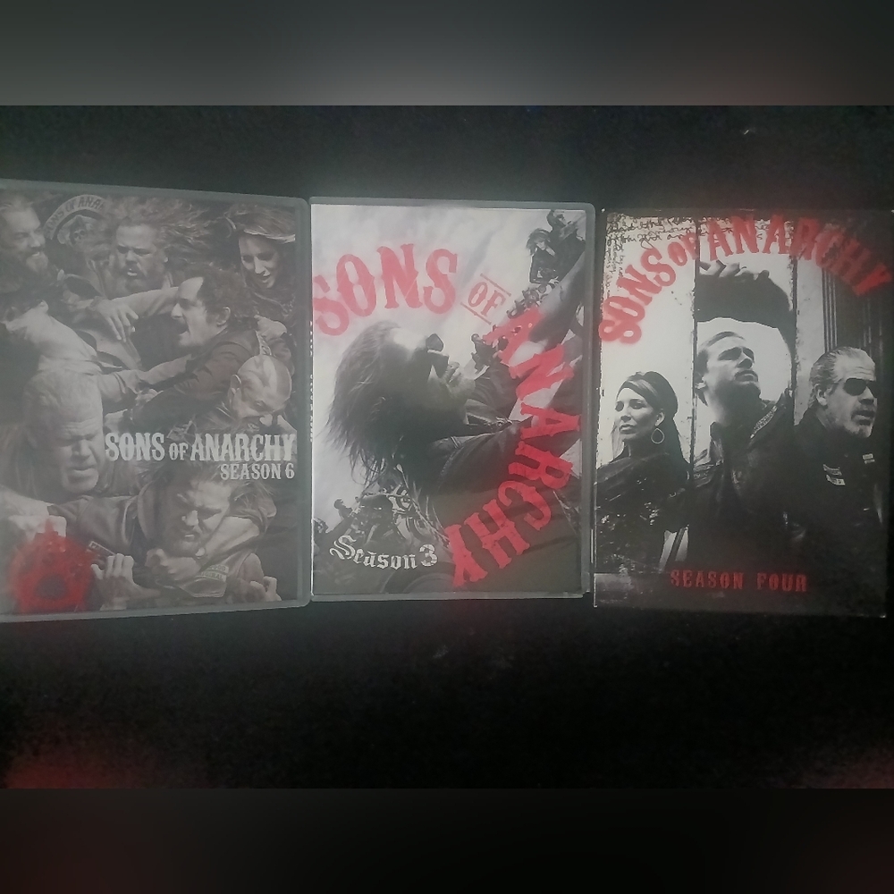 Sons of Anarchy DVD Set Season 3, 4 & 6 Like New